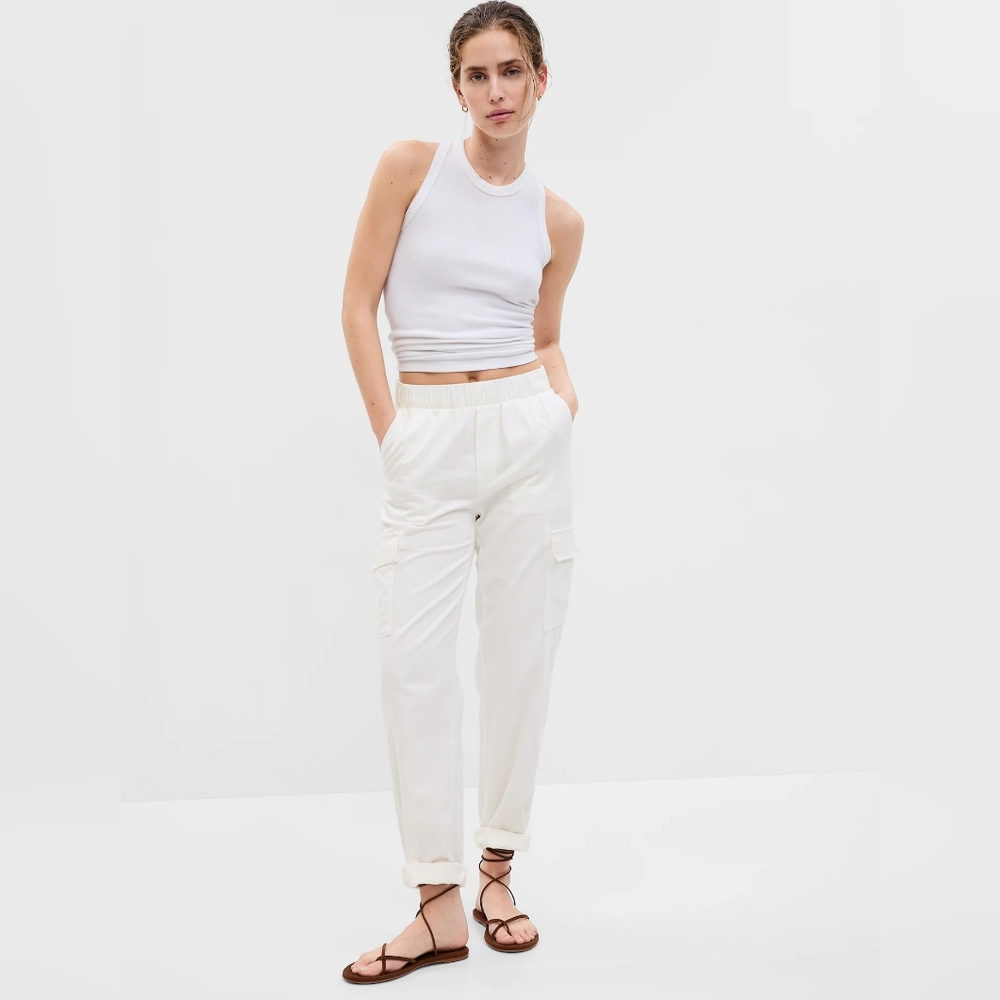 BNWT GAP White Twill Cargo Pants XL